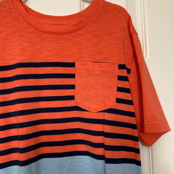 Wonder Nation Striped Color Block Pocket Tee L - Picture 4 of 7